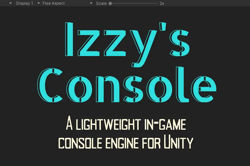 In-Game Console for Unity Asset Image