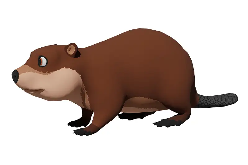 Cartoon Beaver Asset Thumbnail
