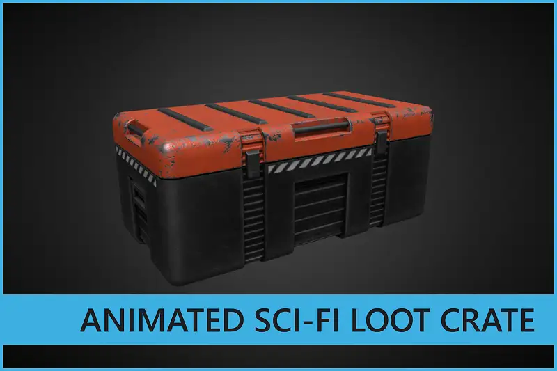 Animated Sci-Fi Loot Crate Asset Thumbnail