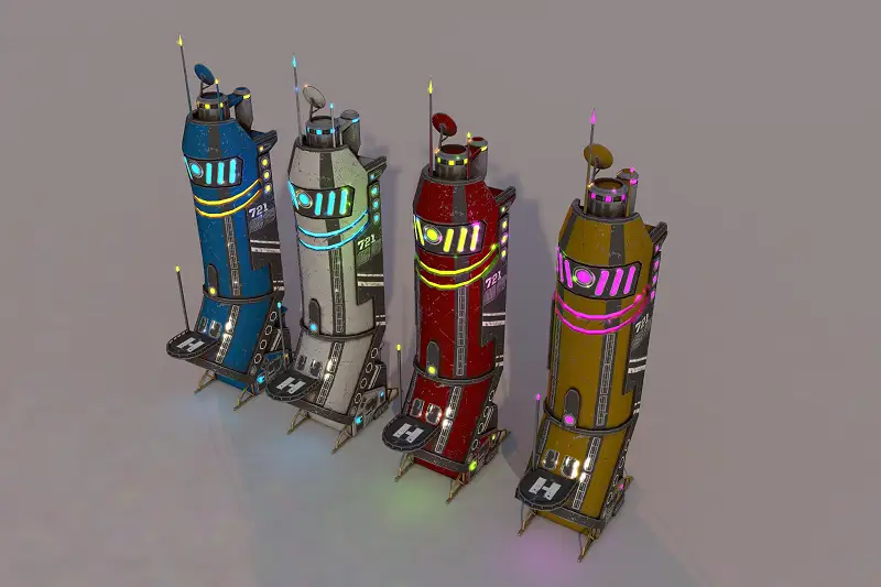 Sci-Fi Building-01 Asset Thumbnail