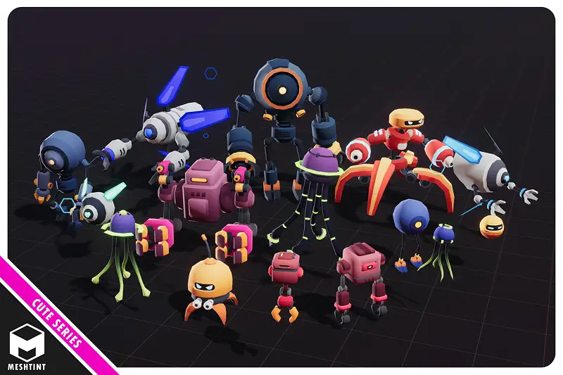 Robots Ultimate Pack 01 Cute Series Asset Thumbnail