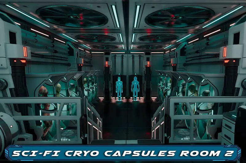 Sci-Fi Creatures Cryo Capsules Room2 Asset Thumbnail