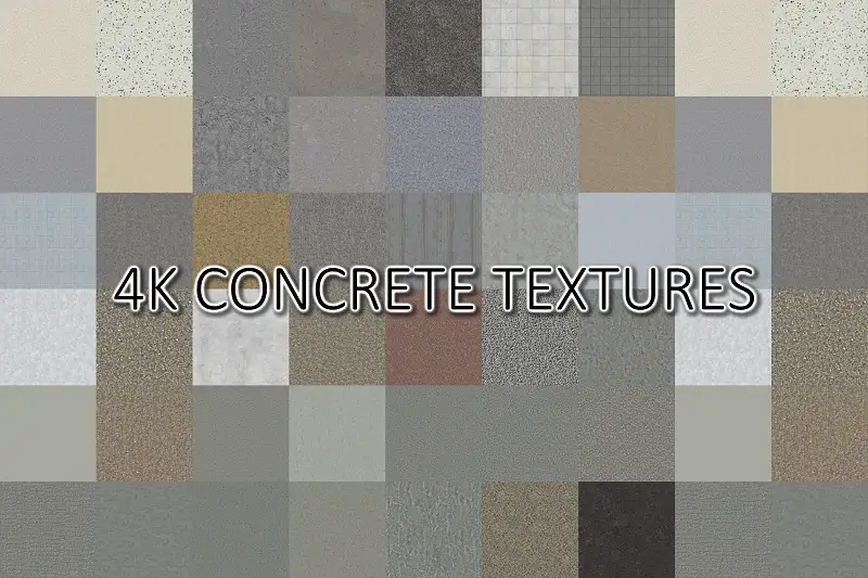 4K Concrete Textures Asset Thumbnail