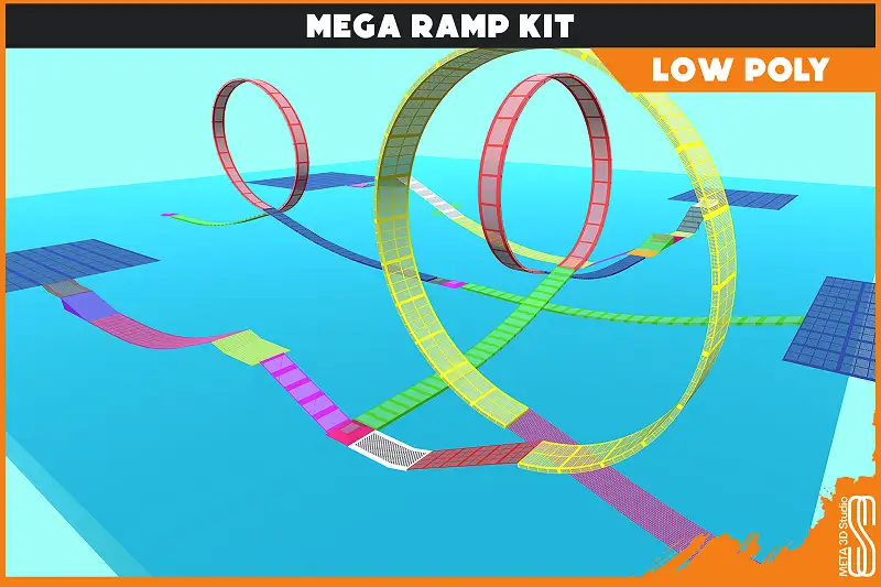 Stunt Game Kit -Race Game Kit - Ramps Asset Thumbnail