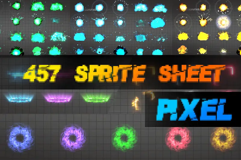 Super Big Pack Effects Sprite Sheet PIXEL Asset Thumbnail