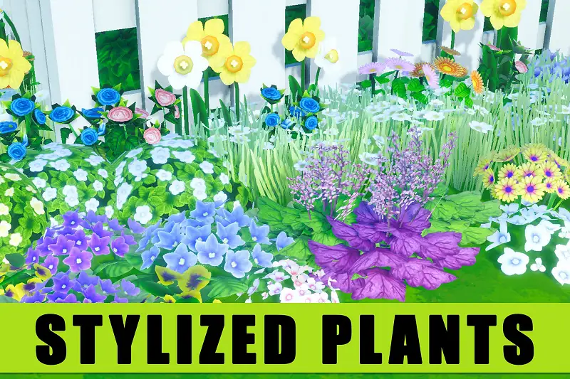 Low Poly Plant Collections for Unity Asset Thumbnail