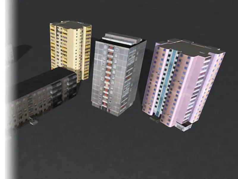 Low poly buildings - Vilnius // Free pack Asset Thumbnail
