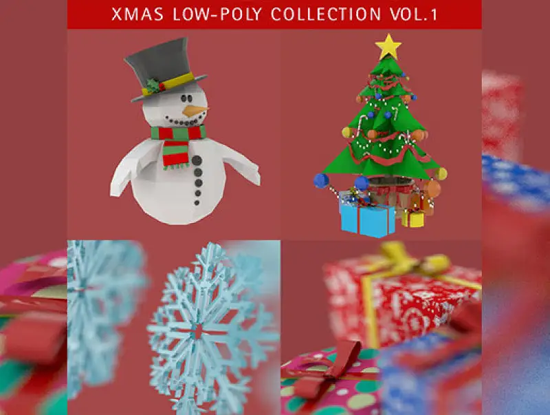 Xmas Collection vol.1 - lowpoly Asset Image