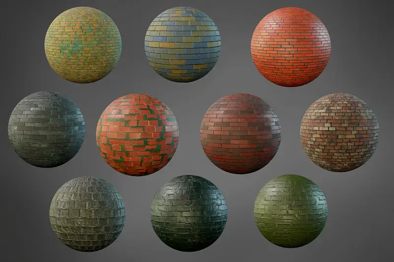 Brick Materials V02 Asset Thumbnail