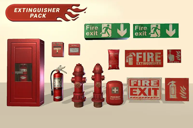 Extinguisher Pack Asset Thumbnail