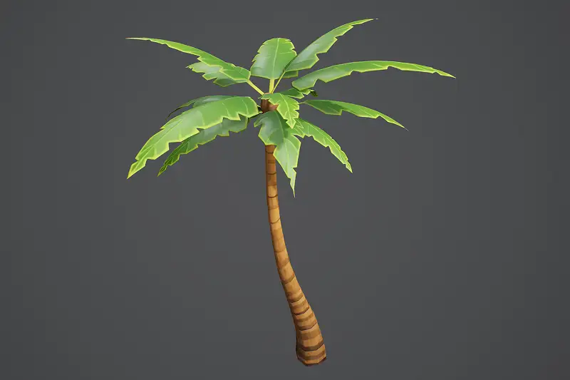 Stylized Palm Tree 01 Asset Thumbnail