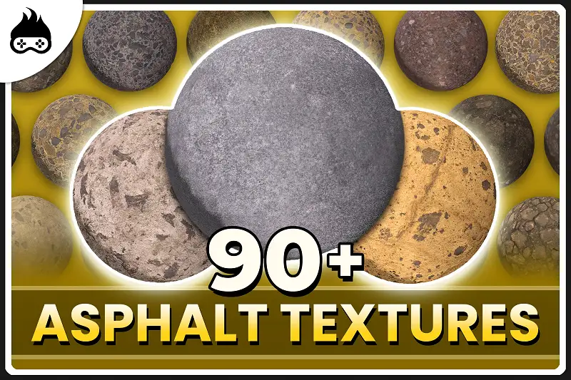 90+ Realistic Asphalt Textures Asset Thumbnail