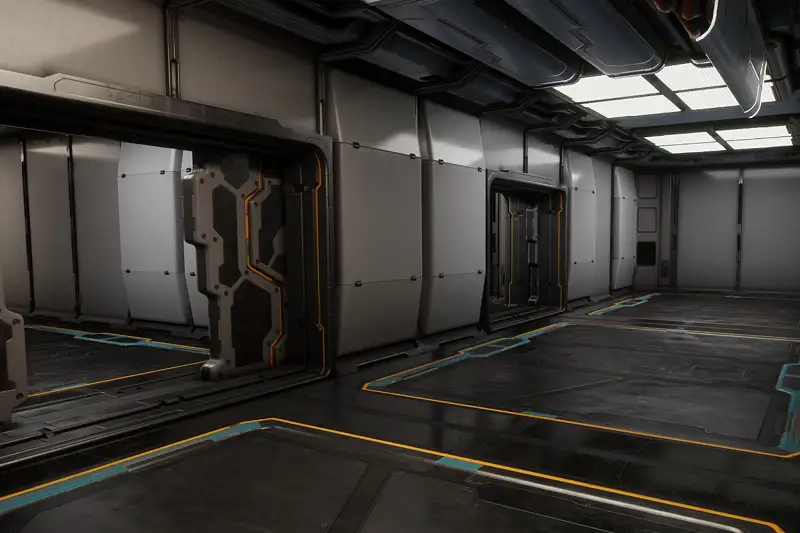 sci-fi corridor Pack 1 Asset Thumbnail