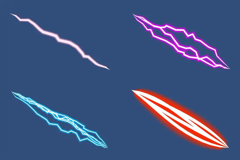 Lightning Bolt 2D Asset Thumbnail