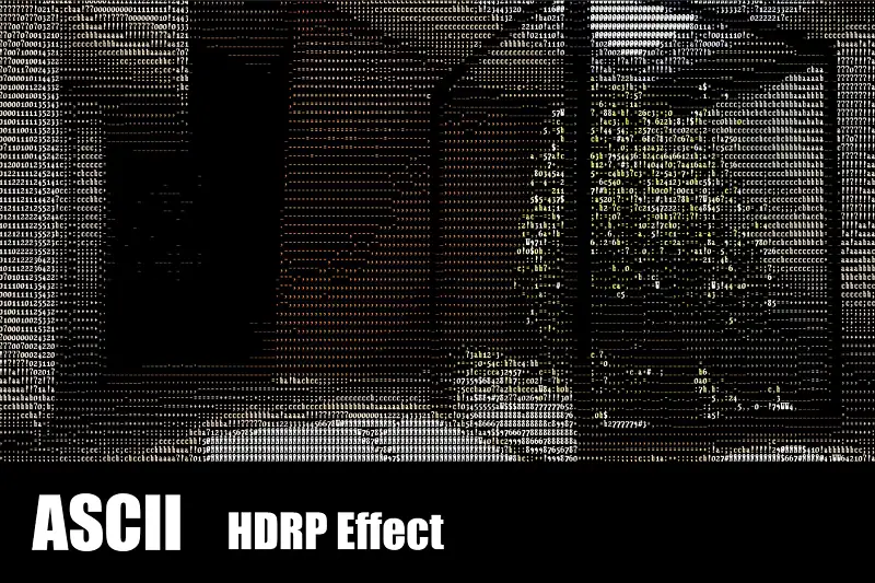 ASCII Post Processing Effect for HDRP Asset Thumbnail