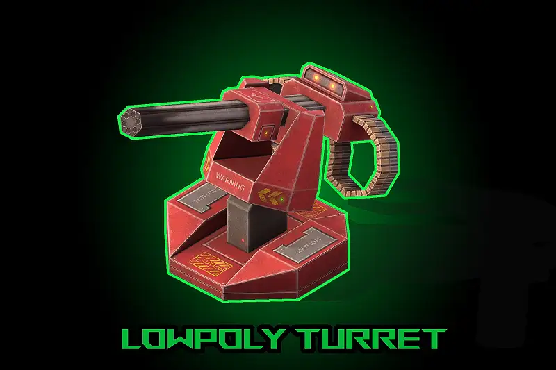Free Machine Turret Asset Thumbnail