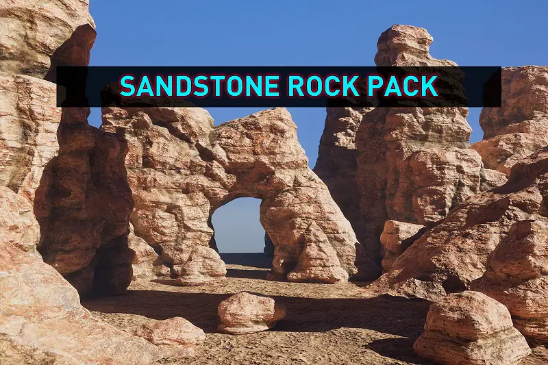 Sandstone rock pack for HDRP Asset Image