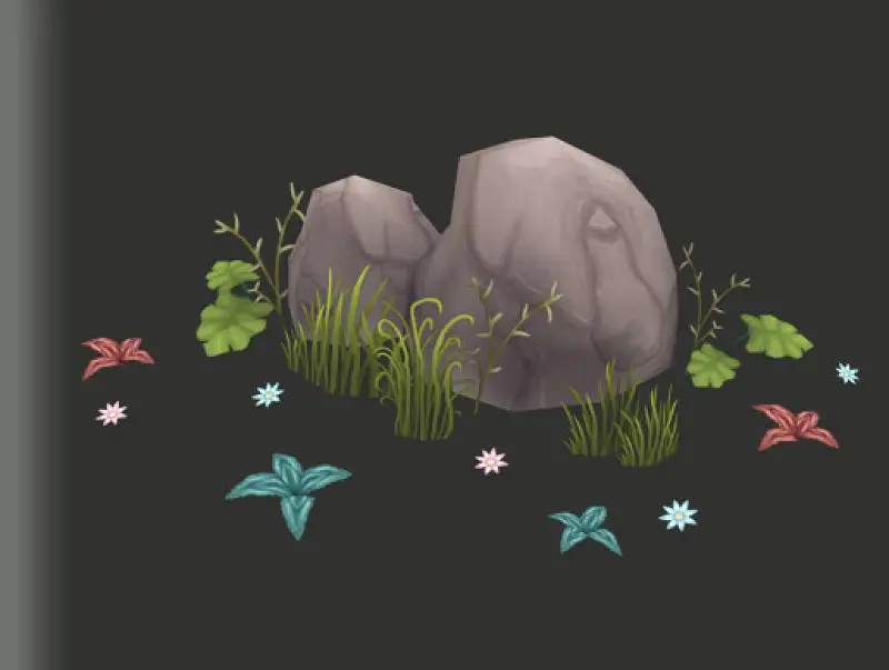 Hand Painted Grass and Plants Asset Thumbnail