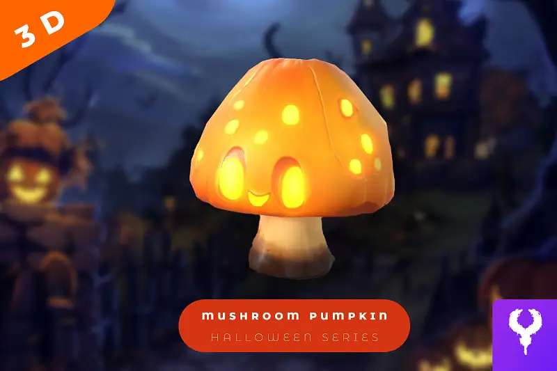 Cartoon Pumpkin Mushroom Pack Asset Thumbnail