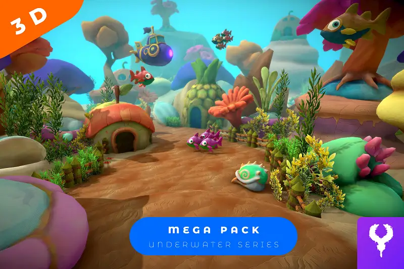 Cartoon Underwater Mega Pack Asset Thumbnail