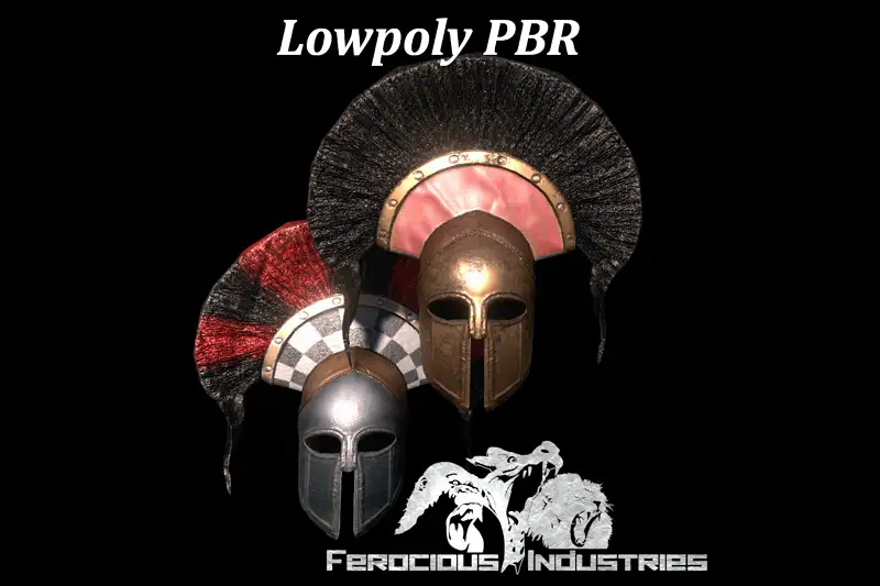 PBR Hoplite Helmets Asset Thumbnail
