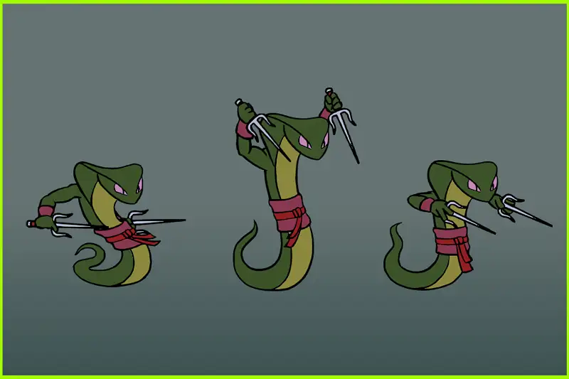 Cobra - Animated Hand drawn character Asset Thumbnail