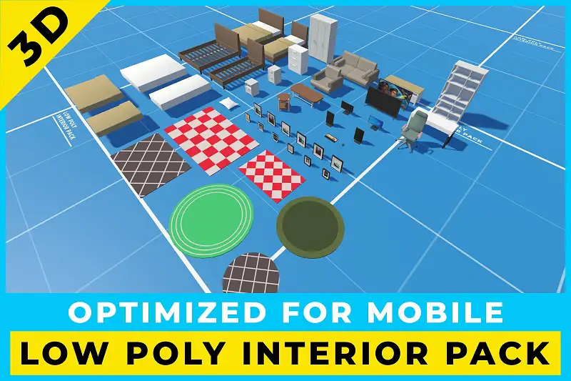 Low Poly Interior Pack Asset Thumbnail