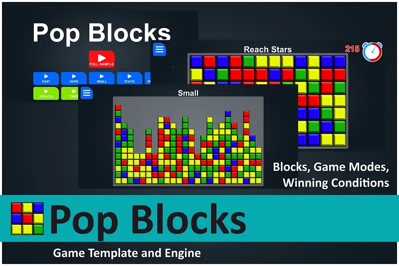 Pop Blocks Game Template and Engine Asset Thumbnail