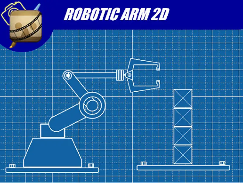 Robotic Industrial Arm 2D with physics Asset Thumbnail