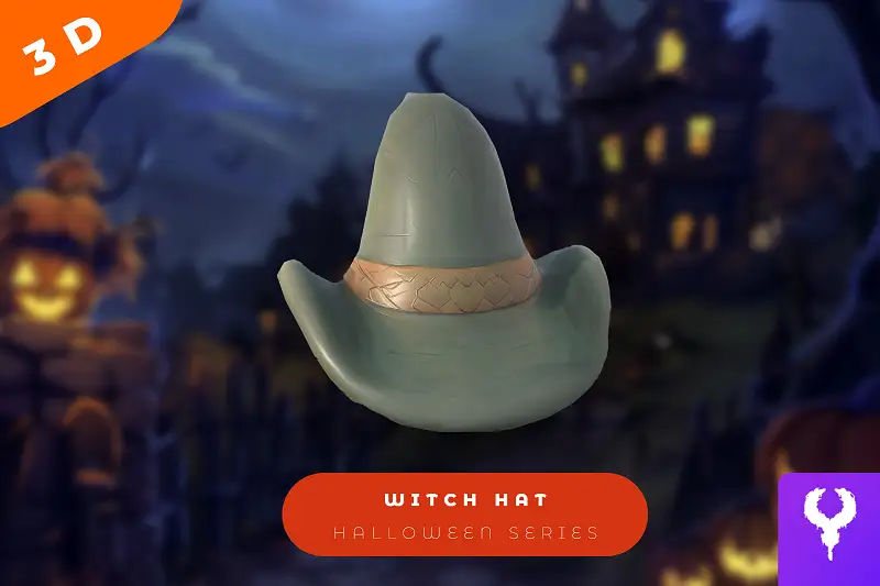 Cartoon Witch Hat Asset Thumbnail