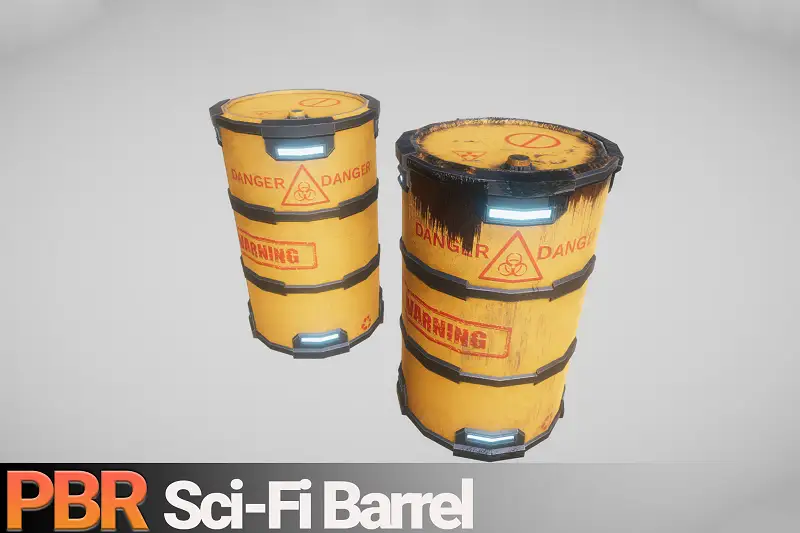 Sci fi Barrel Asset Thumbnail