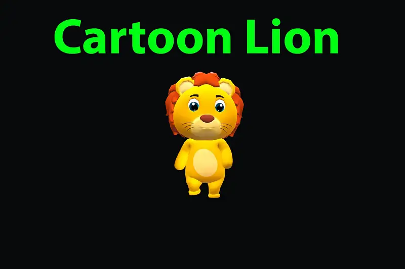 Cartoon Lion Animated Asset Thumbnail