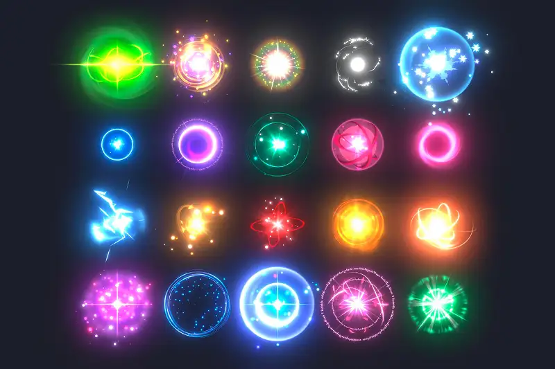 Glowing orbs pack Vol 2 Asset Thumbnail