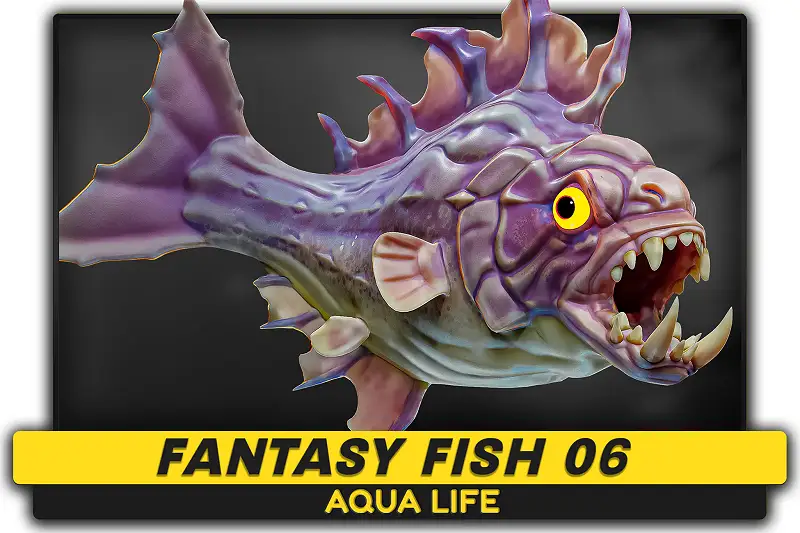 Fantasy Fish 06 - Aqua Life - Underwater Creature - #45 Asset Thumbnail