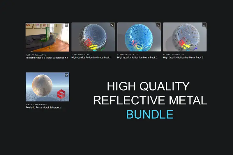 High Quality Reflective Metal Bundle Asset Thumbnail