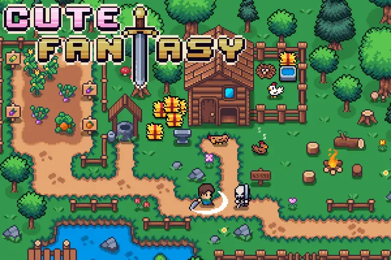 Cute Fantasy RPG - 16x16 top down pixel art asset pack Asset Thumbnail