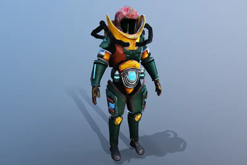 Sci-Fi Space Suit Model Asset Thumbnail