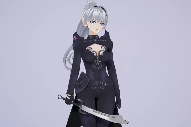 Anime Dark Elf Asset Thumbnail