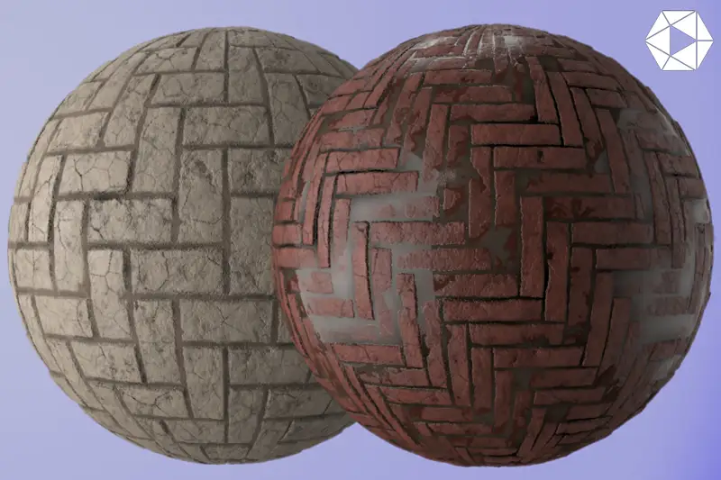 Realistic Brick Path Materials Asset Thumbnail