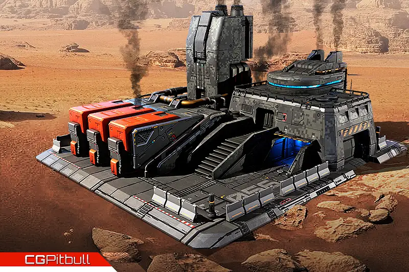 RTS.15 - Factory 3D Model Asset Thumbnail
