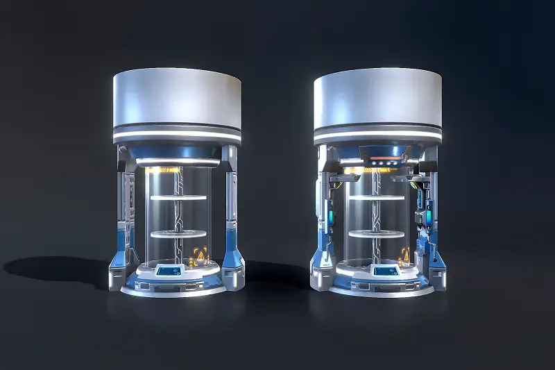 Sci-Fi Experimental Tank Asset Thumbnail