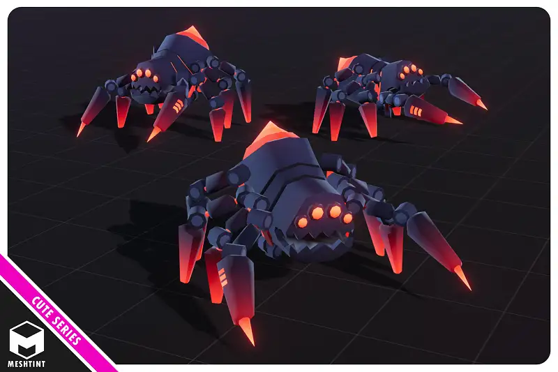 Spider Queen Robot Cute Series Asset Thumbnail