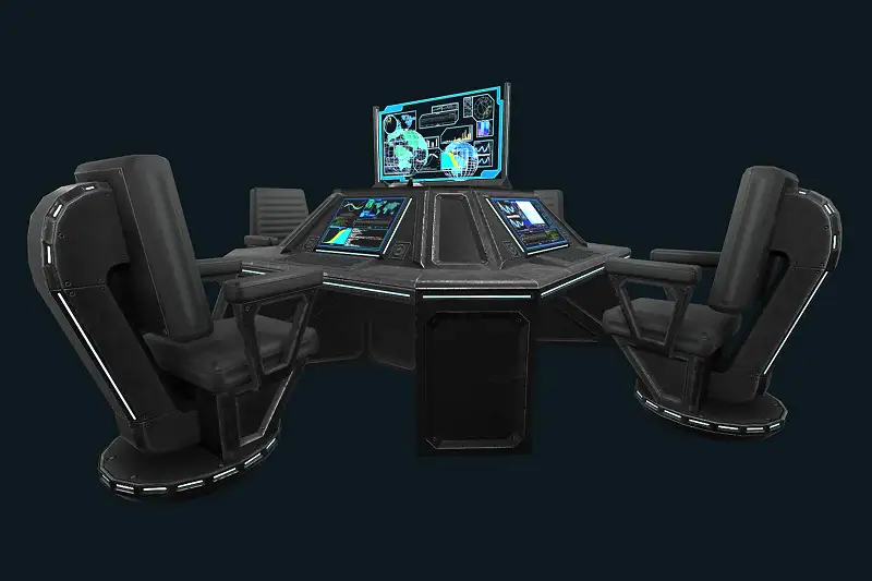 Sci-Fi Communications Center Asset Thumbnail