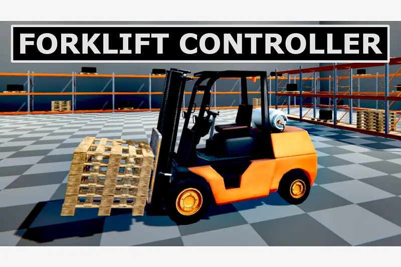 Forklift Controller - Heavy Machinery Simulation Asset Thumbnail