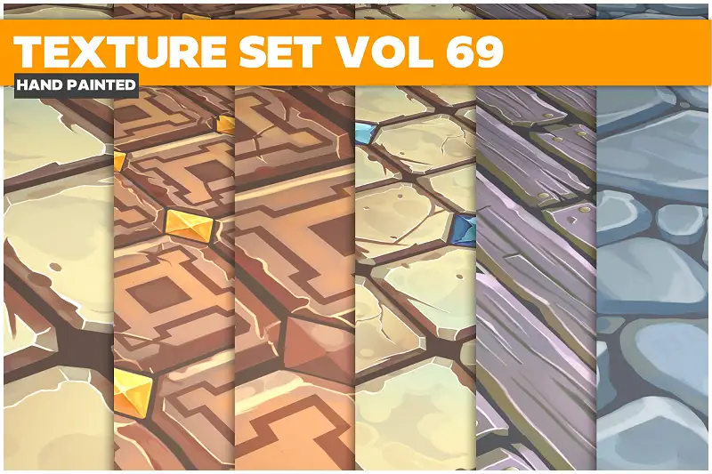 Texture Set Vol.69 Hand Painted Ground Asset Thumbnail