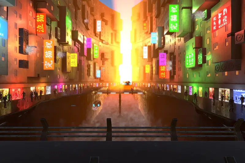 Futuristic Street Environment Asset Thumbnail