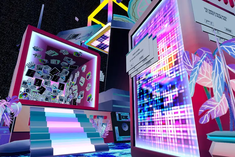 Vaporwave Environment Assets Asset Thumbnail