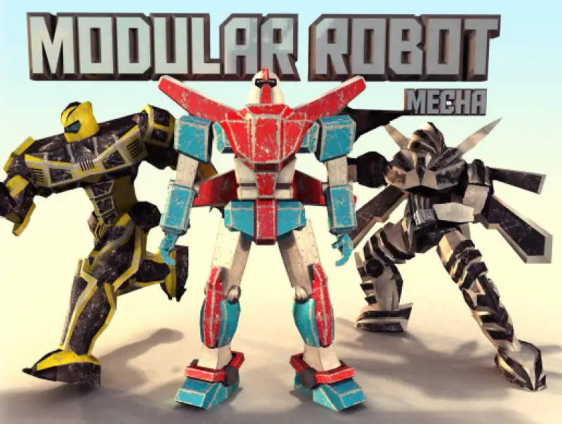 Modular Robot: Mecha Asset Thumbnail