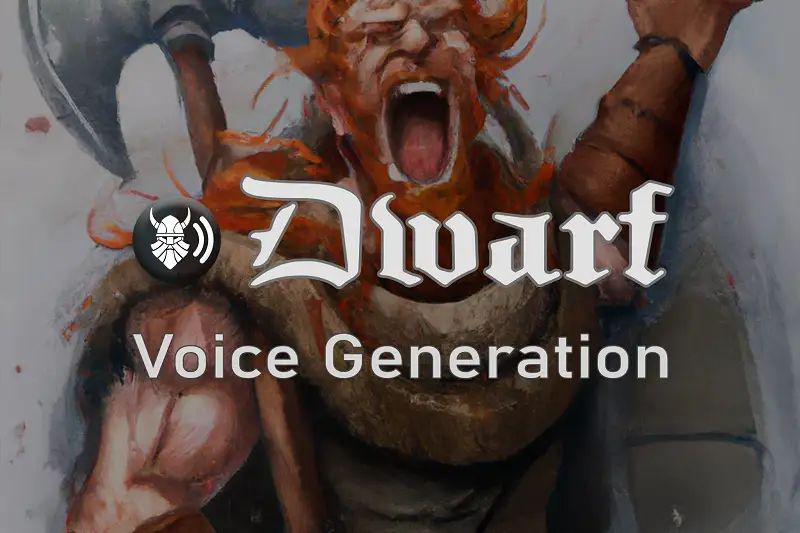 Dwarf Voice Generation Asset Thumbnail