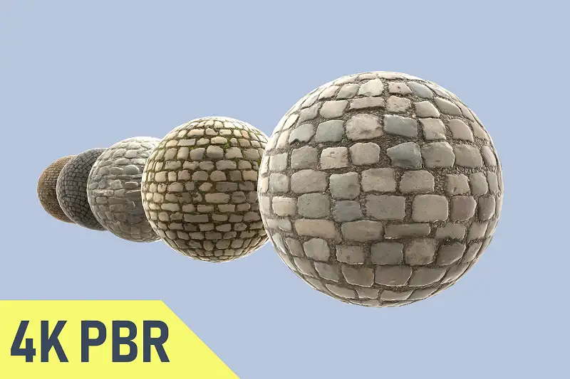 Cozy Cobblestone 4K PBR Asset Thumbnail